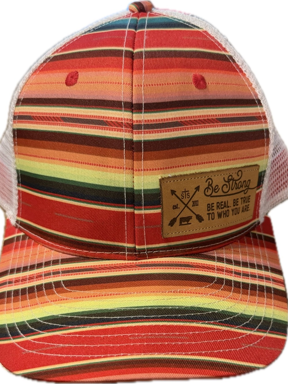 STS Ranchwear Snapback Hat . Be Strong . Sarape Print